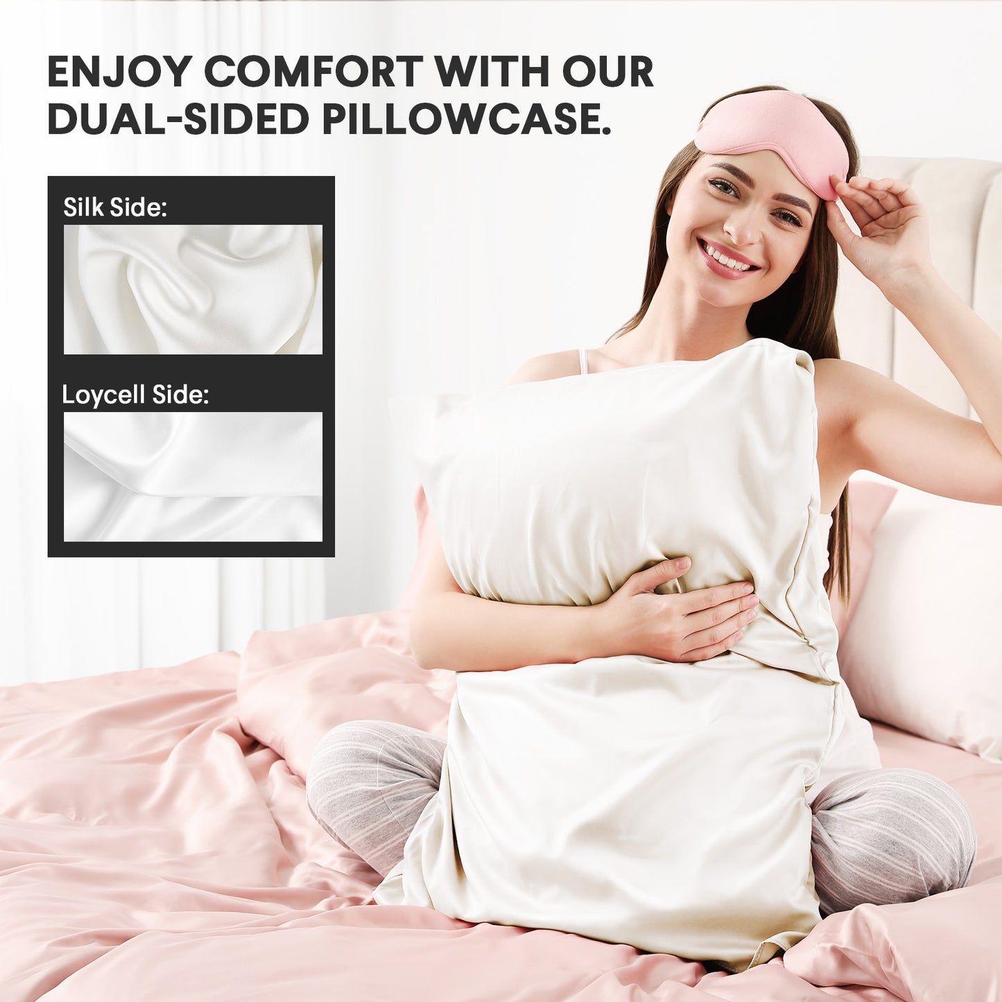 FAUNNA 100% Silk Lyocell Pillowcase Standard Size (1P)