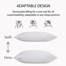 Load image into Gallery viewer, Faunna down alternative pillow - Adjustable height design
