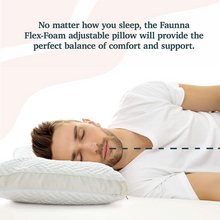 Load image into Gallery viewer, Faunna shredded memory foam with cooling gel pillow 
