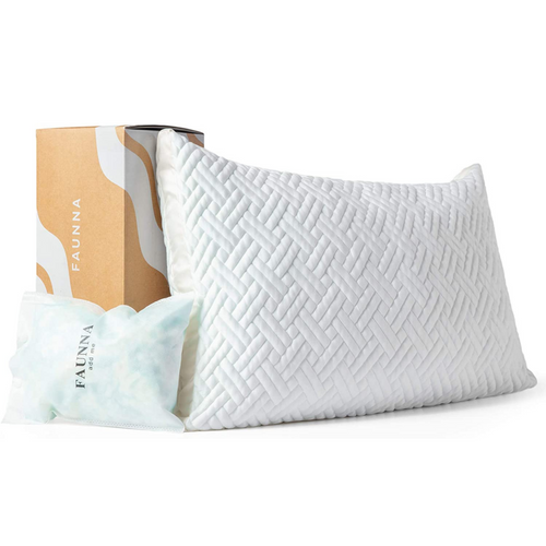 Faunna shredded memory foam with cooling gel pillow 